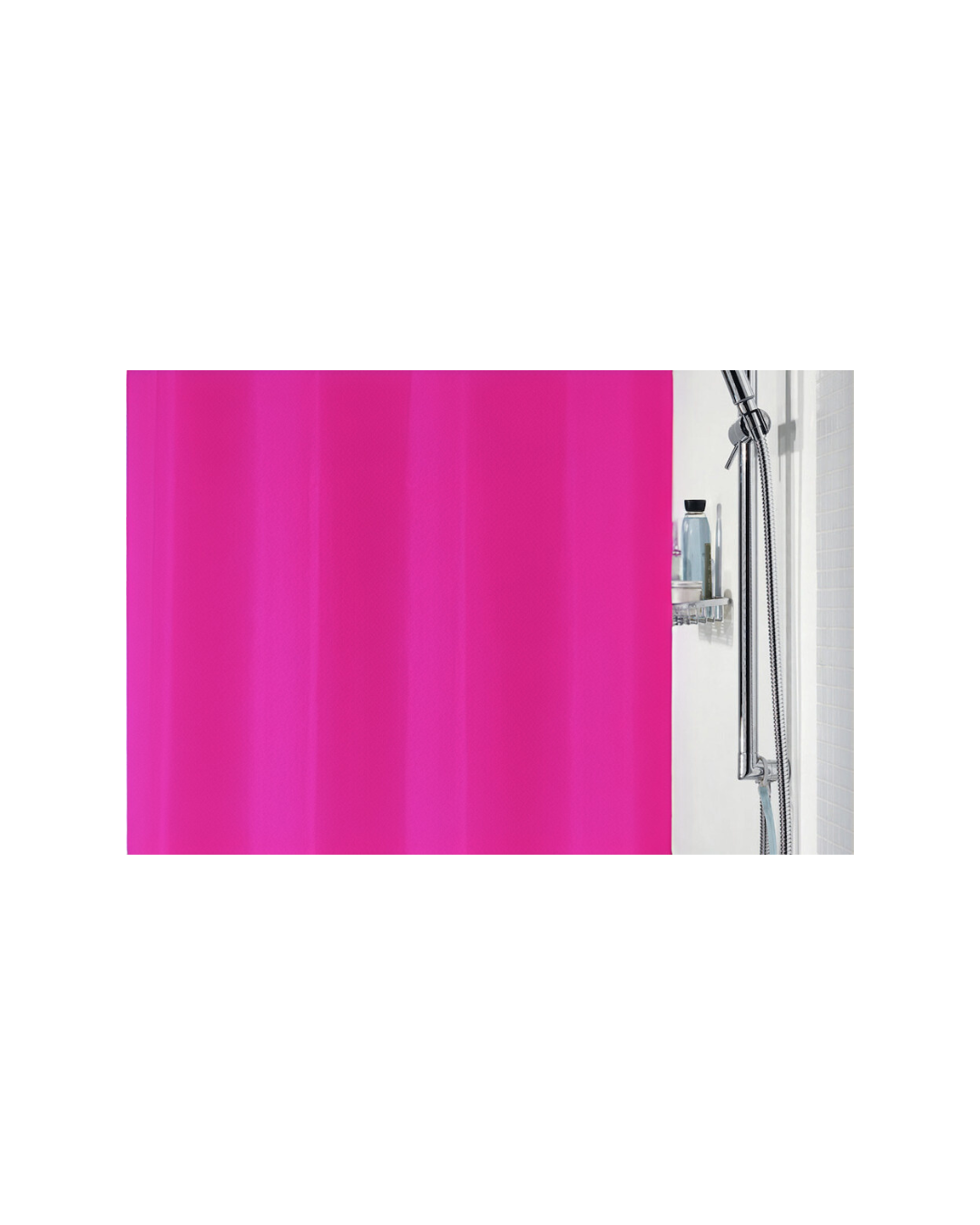Vinyl Shower Pink Curtain 180x180cm